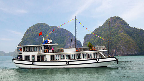 From Halong: Halong bay day cruise tour