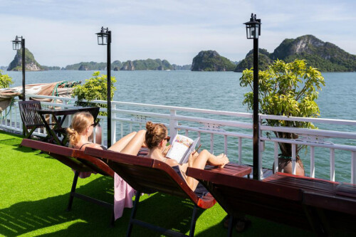 Bai Tu Long Bay Swan cruise day tour 14